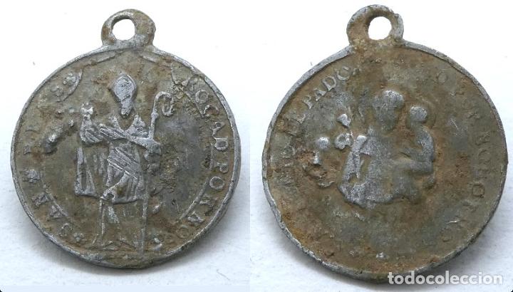 Antig&uuml;edades: MEDALLA RELIGIOSA DE SAN BLAS - Foto 1