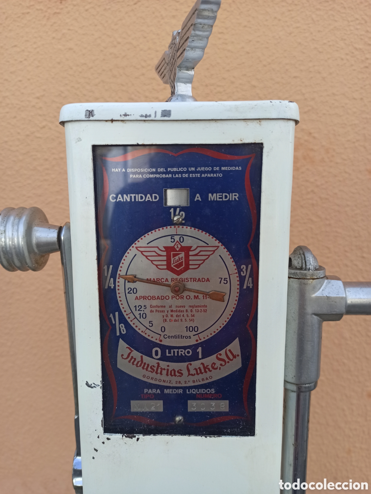 Antig&uuml;edades: Servidor de aceite marca LUKE S.A. Bilbao - Foto 1