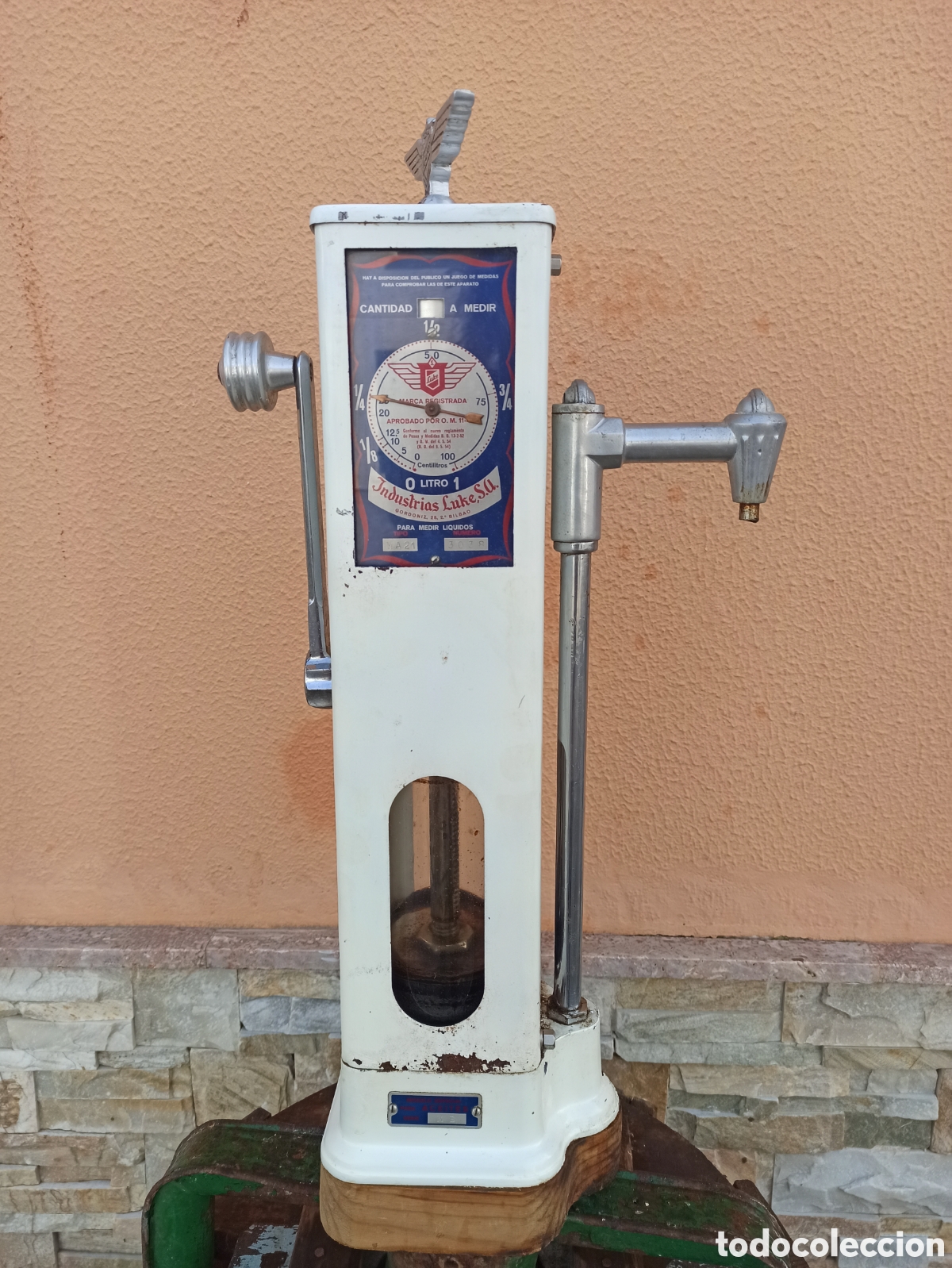 Antig&uuml;edades: Servidor de aceite marca LUKE S.A. Bilbao - Foto 3