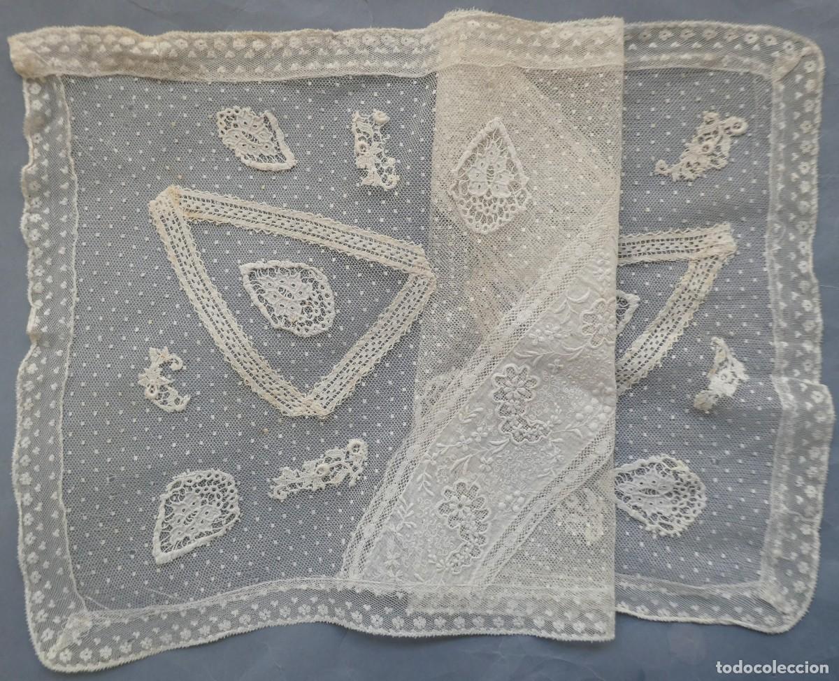 Antig&uuml;edades: ANTIGUO TAPETE DE ENCAJE S.XIX - Foto 2