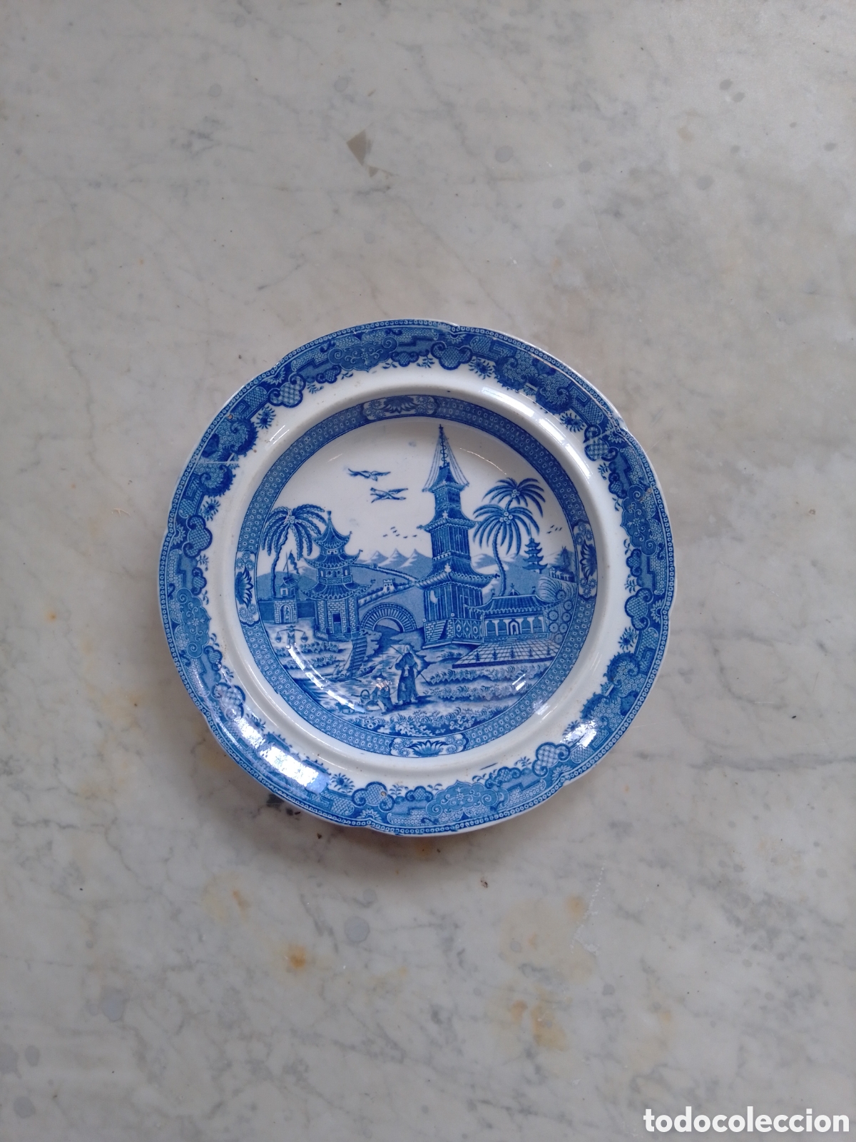 Antig&uuml;edades: Plato Loza. Leeds Pottery - Foto 1