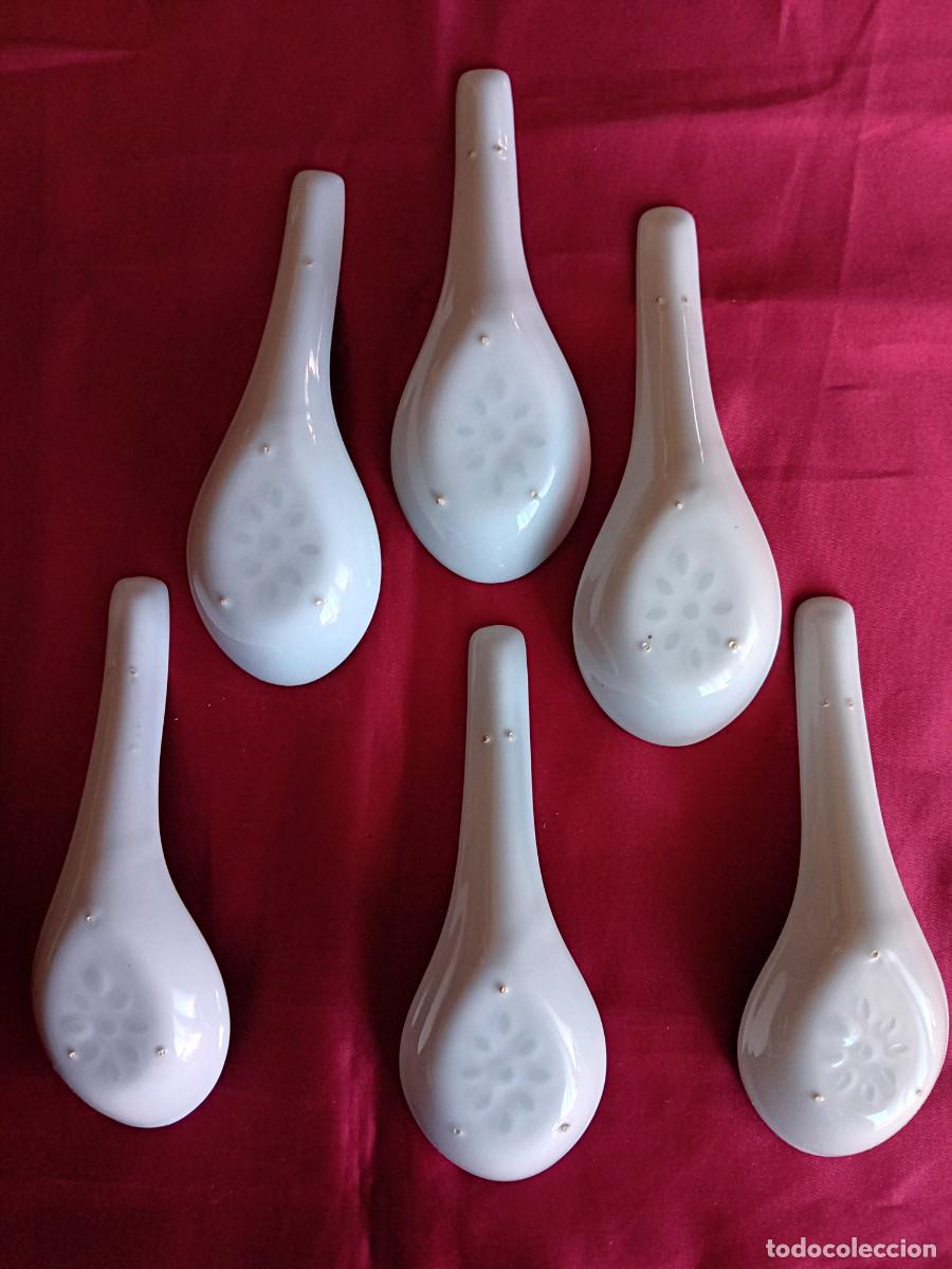 Antig&uuml;edades: Seis cucharas de porcelana china - Foto 2