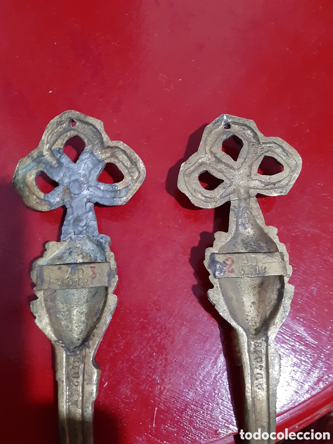 Antig&uuml;edades: Alzapa&ntilde;os Ormolu - Foto 3