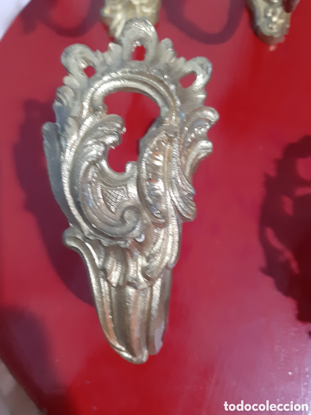 Antig&uuml;edades: Alzapa&ntilde;os Ormolu - Foto 4