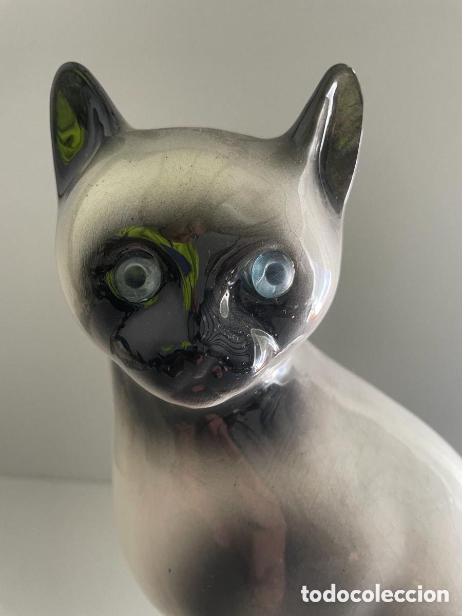 Antig&uuml;edades: Gato de porcelana - Foto 2