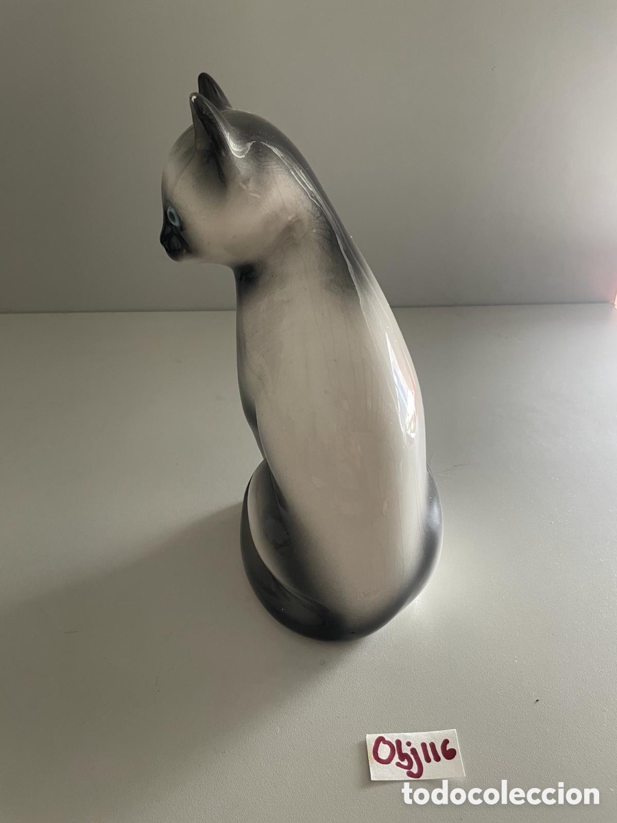 Antig&uuml;edades: Gato de porcelana - Foto 4