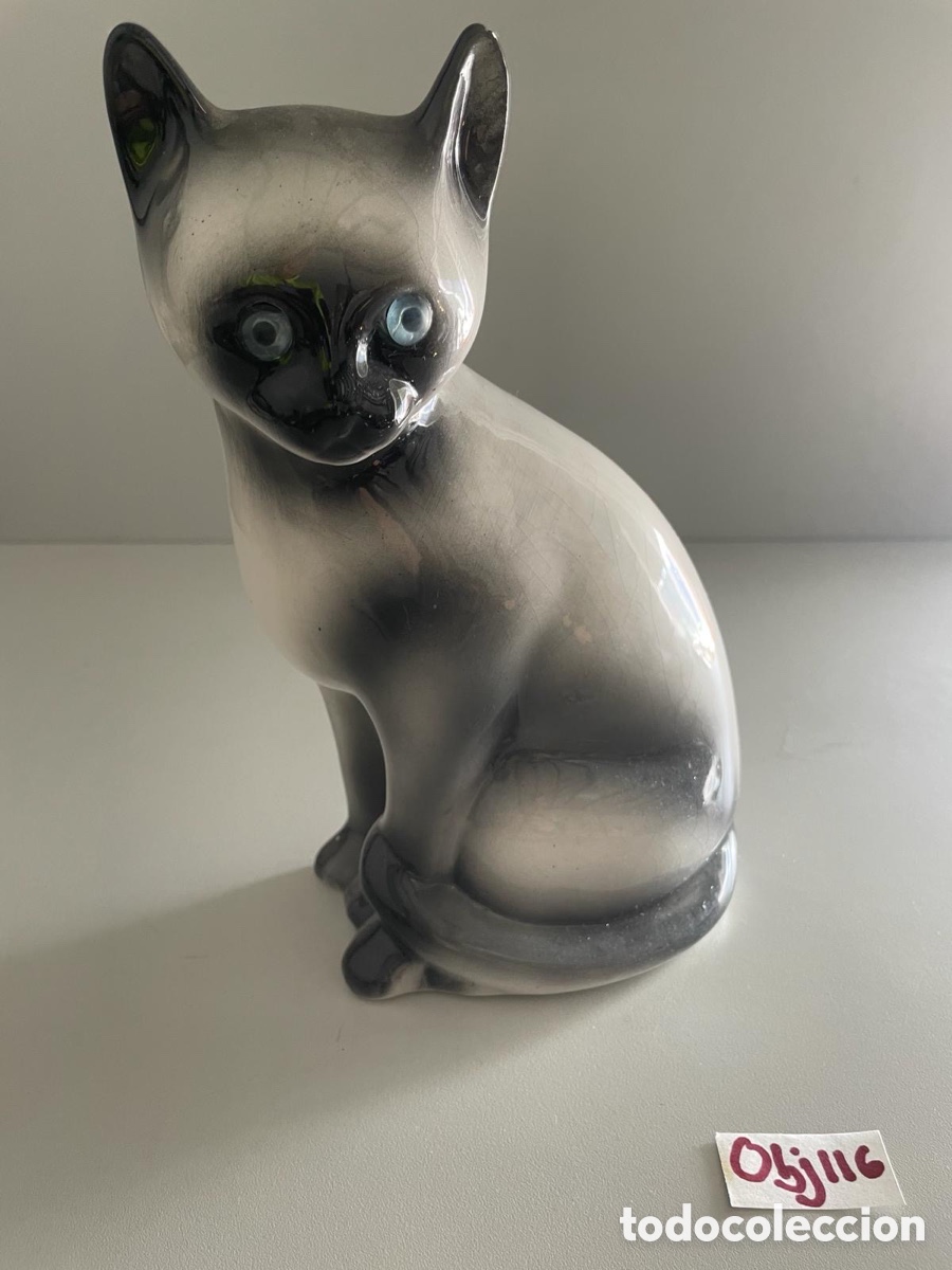 Antig&uuml;edades: Gato de porcelana - Foto 1