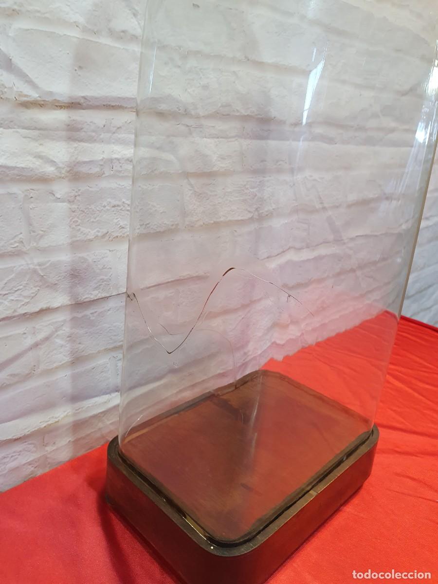 Antig&uuml;edades: Gran fanal cristal y madera - Foto 4
