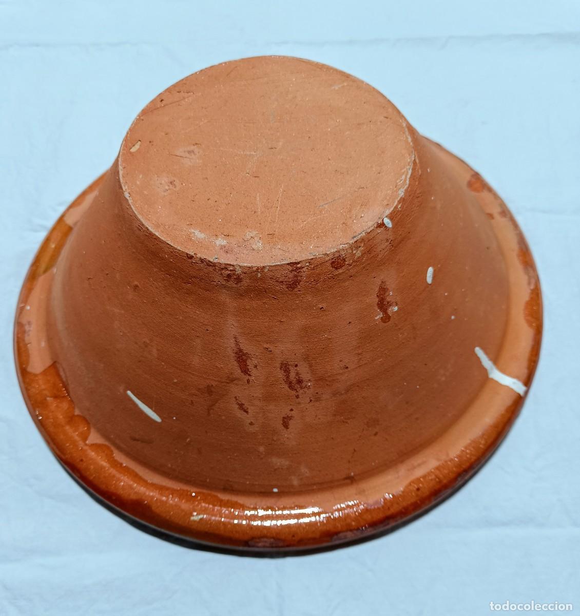 Antig&uuml;edades: Lebrillo de terracota marr&oacute;n - Foto 2