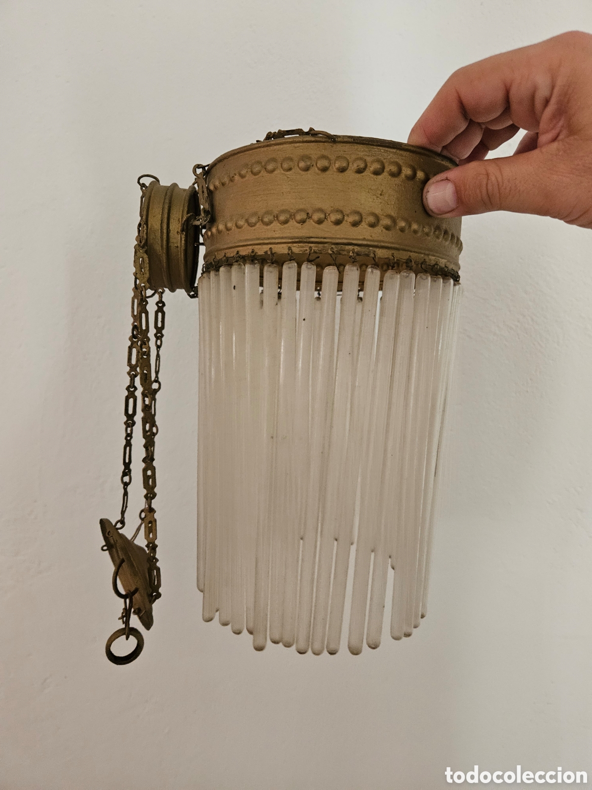 Antig&uuml;edades: ANTIGUA LAMPARA DE TECHO - Foto 4