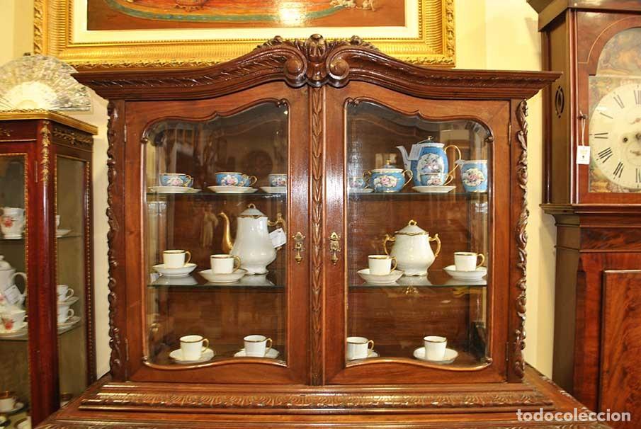 Antig&uuml;edades: VITRINA ANTIGUA TALLADA - Foto 3