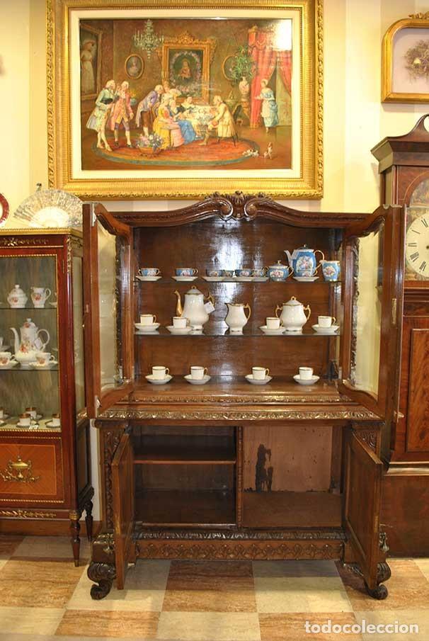 Antig&uuml;edades: VITRINA ANTIGUA TALLADA - Foto 8