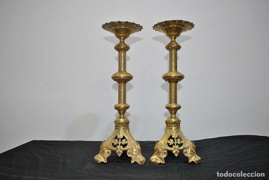 Antig&uuml;edades: PAREJA DE HACHEROS DE BRONCE - Foto 3