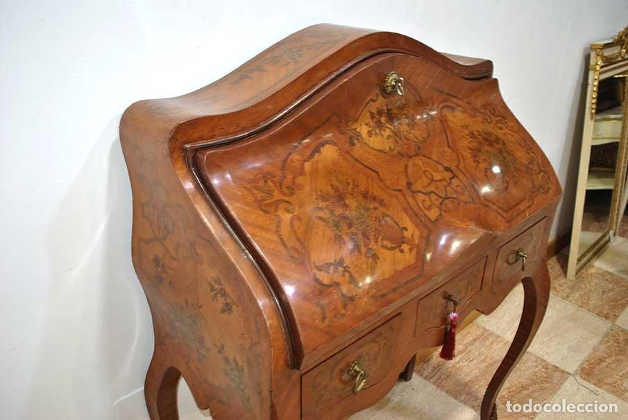 Antig&uuml;edades: ESCRITORIO SECRETER MARQUETER&Iacute;A - Foto 2