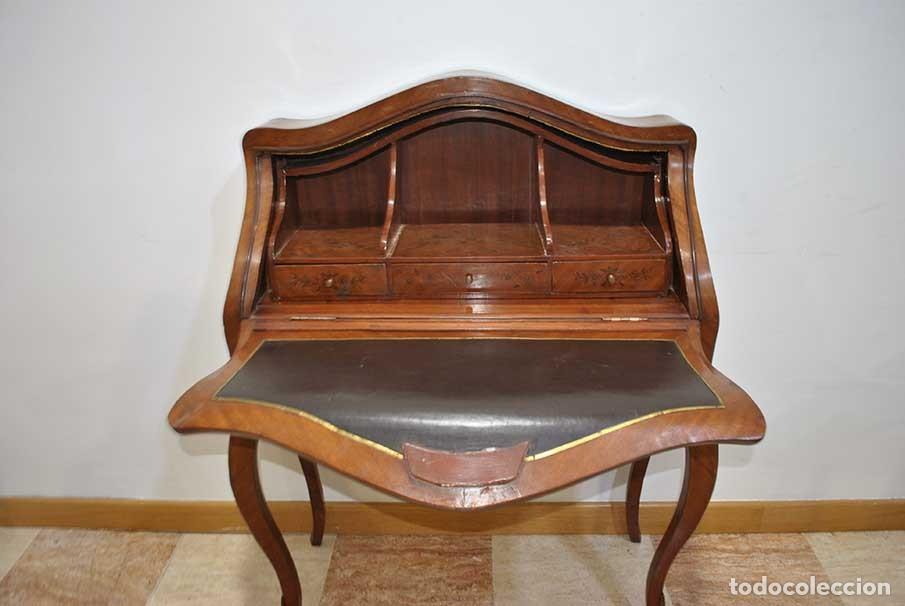 Antig&uuml;edades: ESCRITORIO SECRETER MARQUETER&Iacute;A - Foto 6