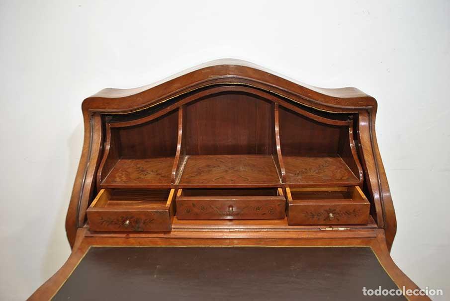 Antig&uuml;edades: ESCRITORIO SECRETER MARQUETER&Iacute;A - Foto 8