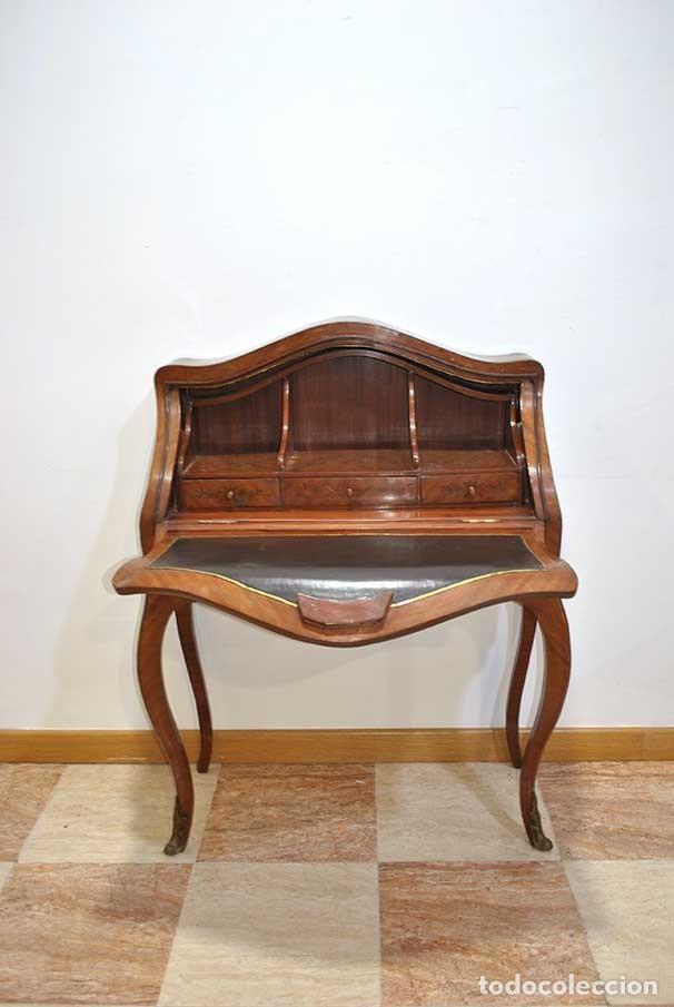Antig&uuml;edades: ESCRITORIO SECRETER MARQUETER&Iacute;A - Foto 9