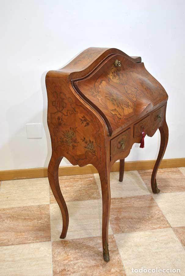 Antig&uuml;edades: ESCRITORIO SECRETER MARQUETER&Iacute;A - Foto 10