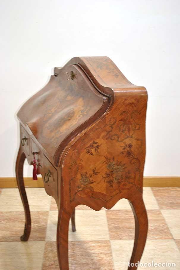 Antig&uuml;edades: ESCRITORIO SECRETER MARQUETER&Iacute;A - Foto 12