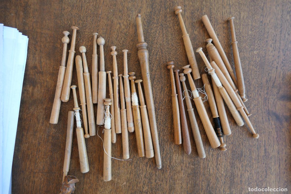 Antig&uuml;edades: BOLILLOS DE MADERA ANTIGUOS - Foto 2