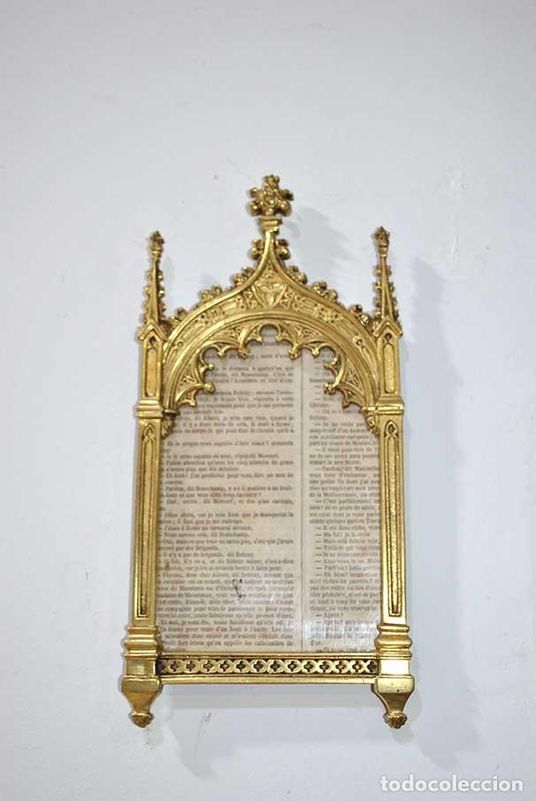 Antig&uuml;edades: SACRA BRONCE DORADO ESTILO G&Oacute;TICO - Foto 1