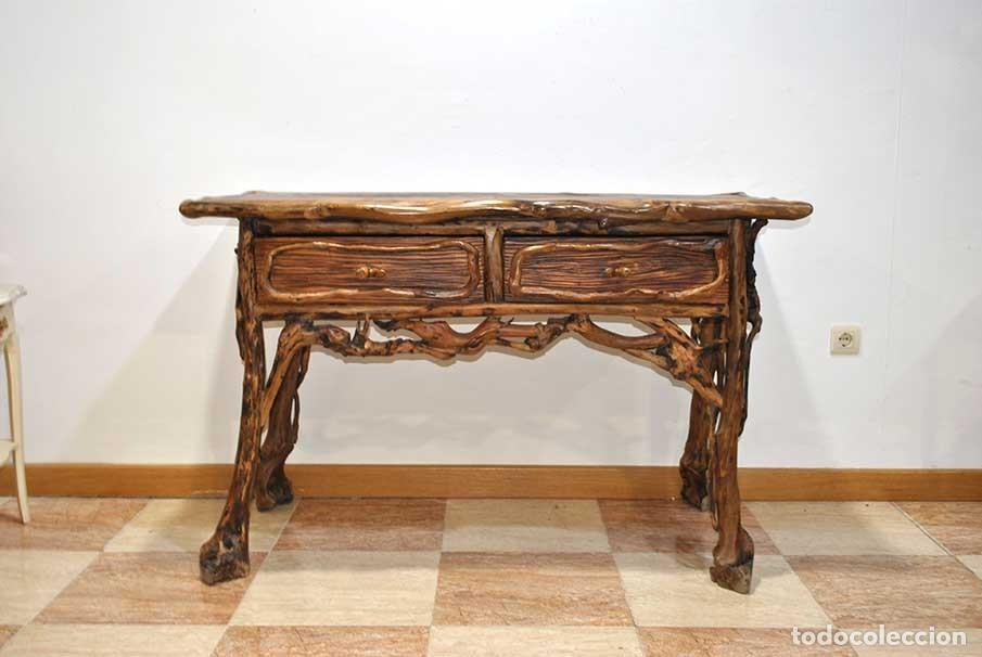 Antig&uuml;edades: MESA O CONSOLA TALLADA - Foto 2