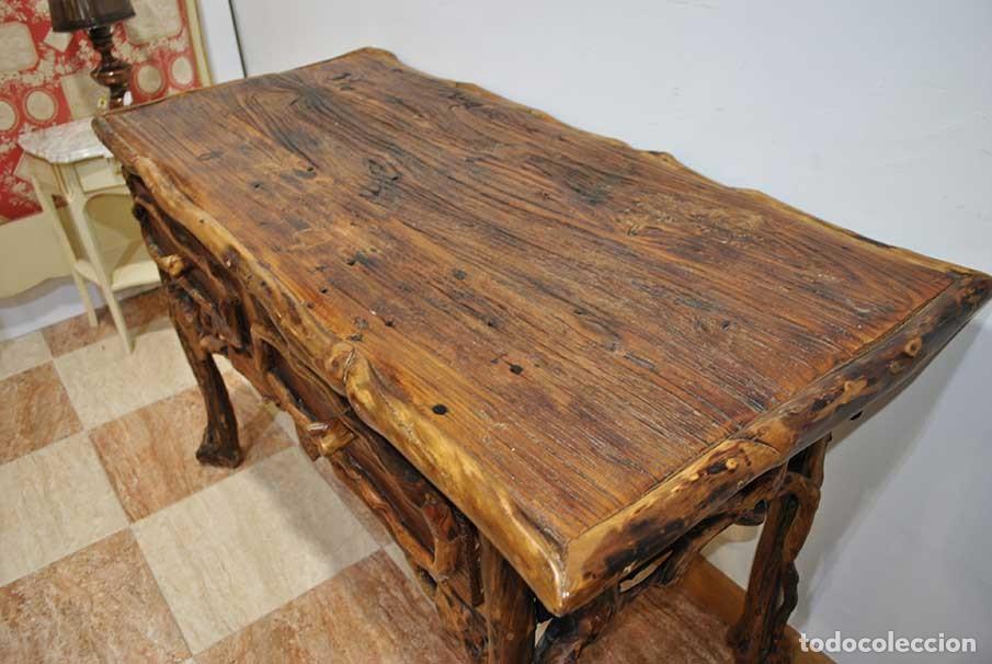 Antig&uuml;edades: MESA O CONSOLA TALLADA - Foto 5