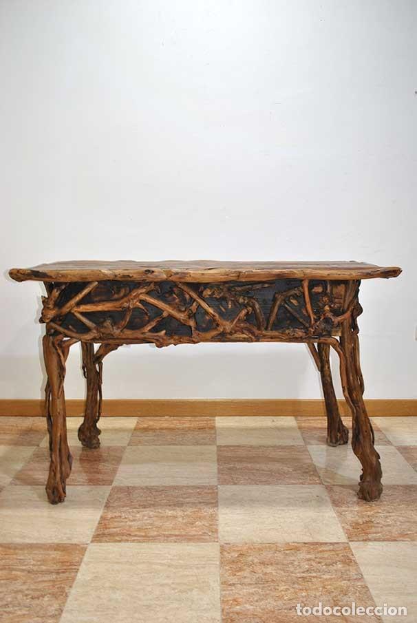 Antig&uuml;edades: MESA O CONSOLA TALLADA - Foto 14