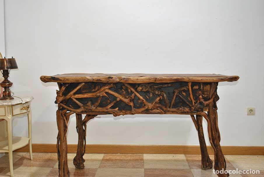 Antig&uuml;edades: MESA O CONSOLA TALLADA - Foto 15