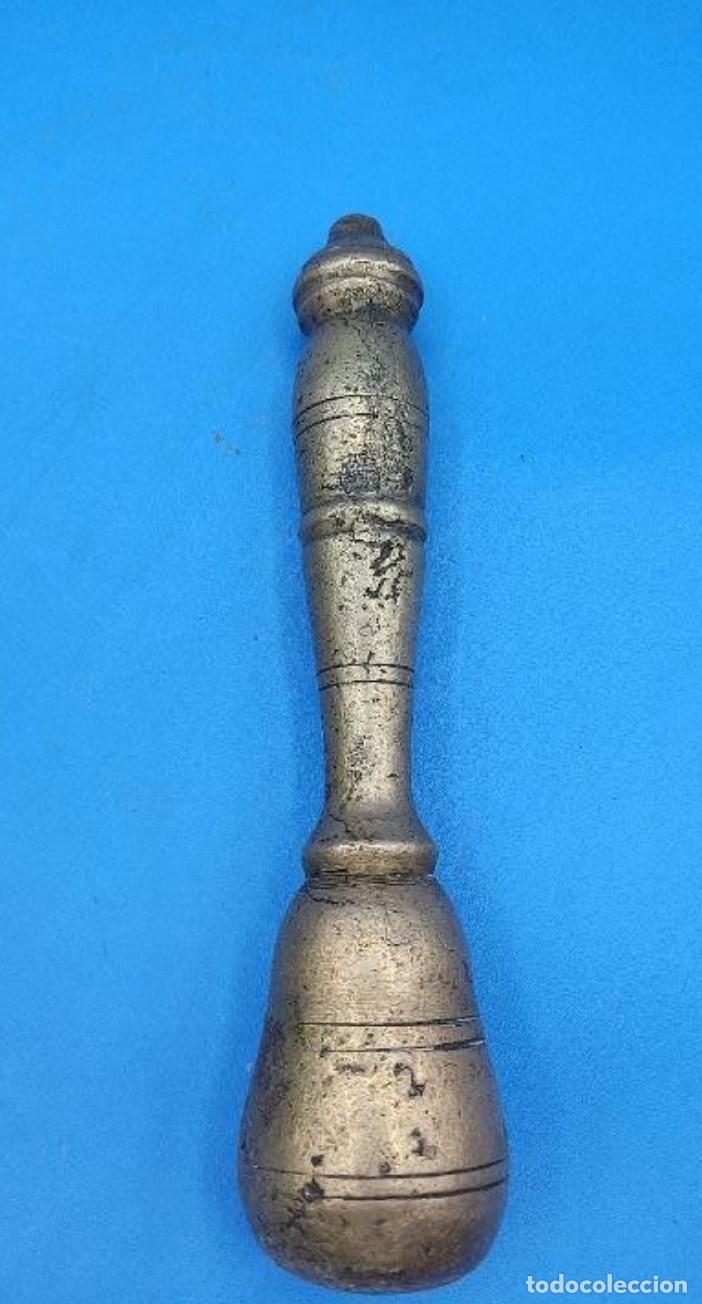 Antig&uuml;edades: IMPRESIONANTE ALMIREZ O MORTERO EN BRONCE. - Foto 11