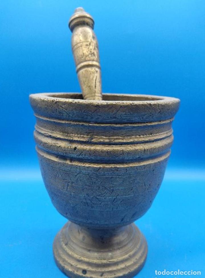 Antig&uuml;edades: IMPRESIONANTE ALMIREZ O MORTERO EN BRONCE. - Foto 1