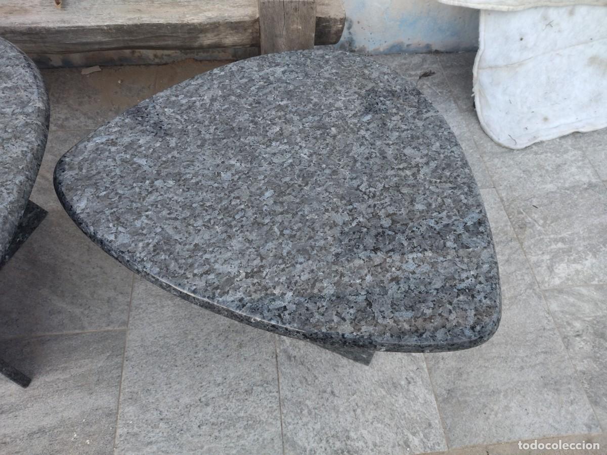 Antig&uuml;edades: Juego de 2 mesas de centro de m&aacute;rmol negro. - Foto 7