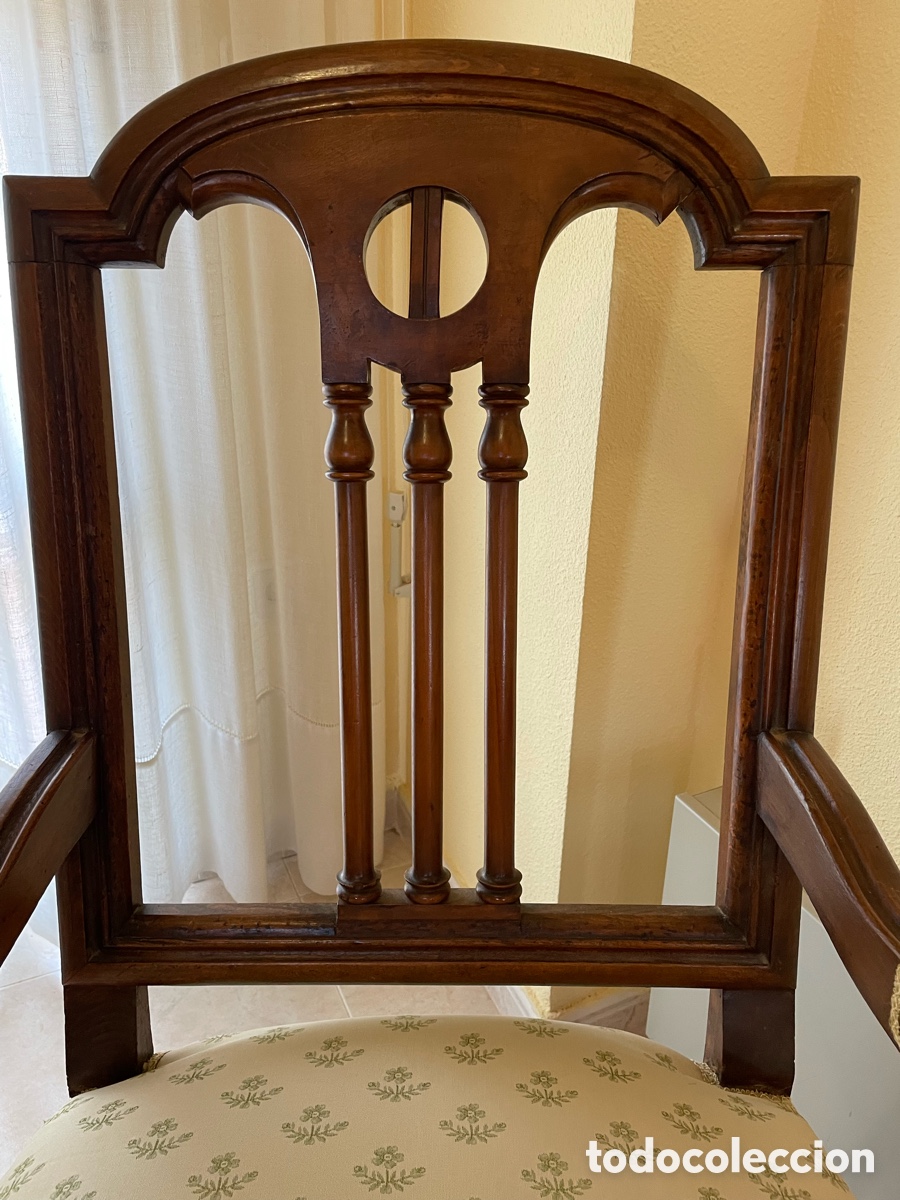 Antig&uuml;edades: Lote de 6 sillas y 2 sillones - Foto 2
