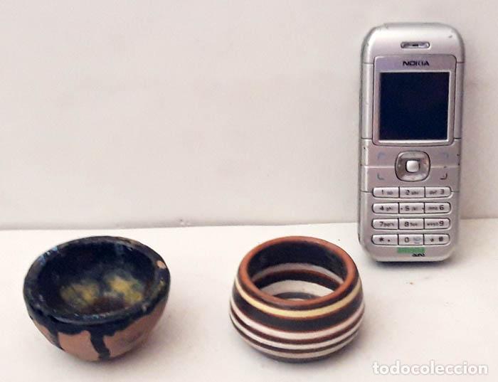 Antig&uuml;edades: 2 peque&ntilde;os recipientes de cer&aacute;mica - Foto 2