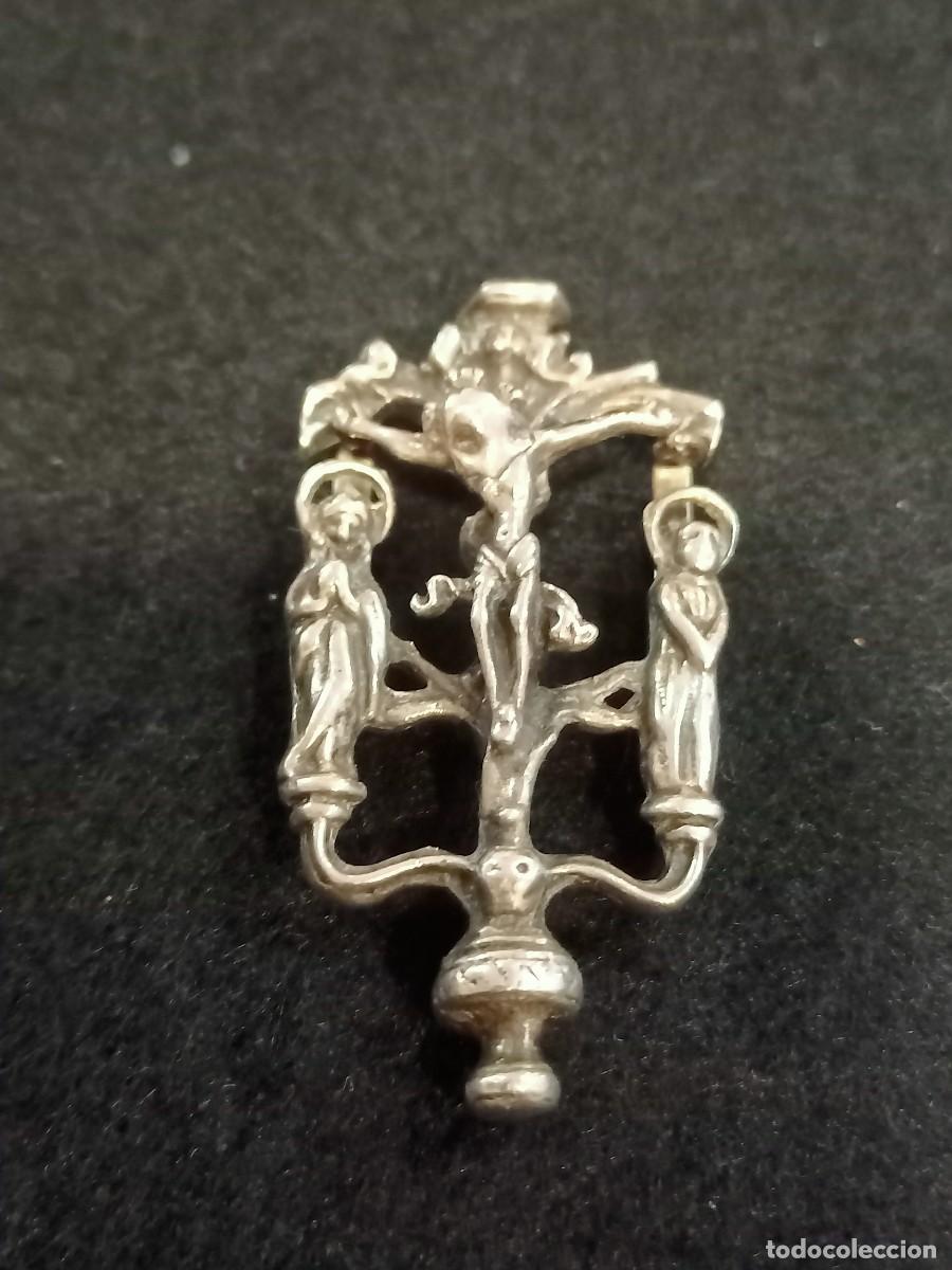 Antig&uuml;edades: Hebilla, calvario en plata S. 19. REF-4746. Ca4 - Foto 1