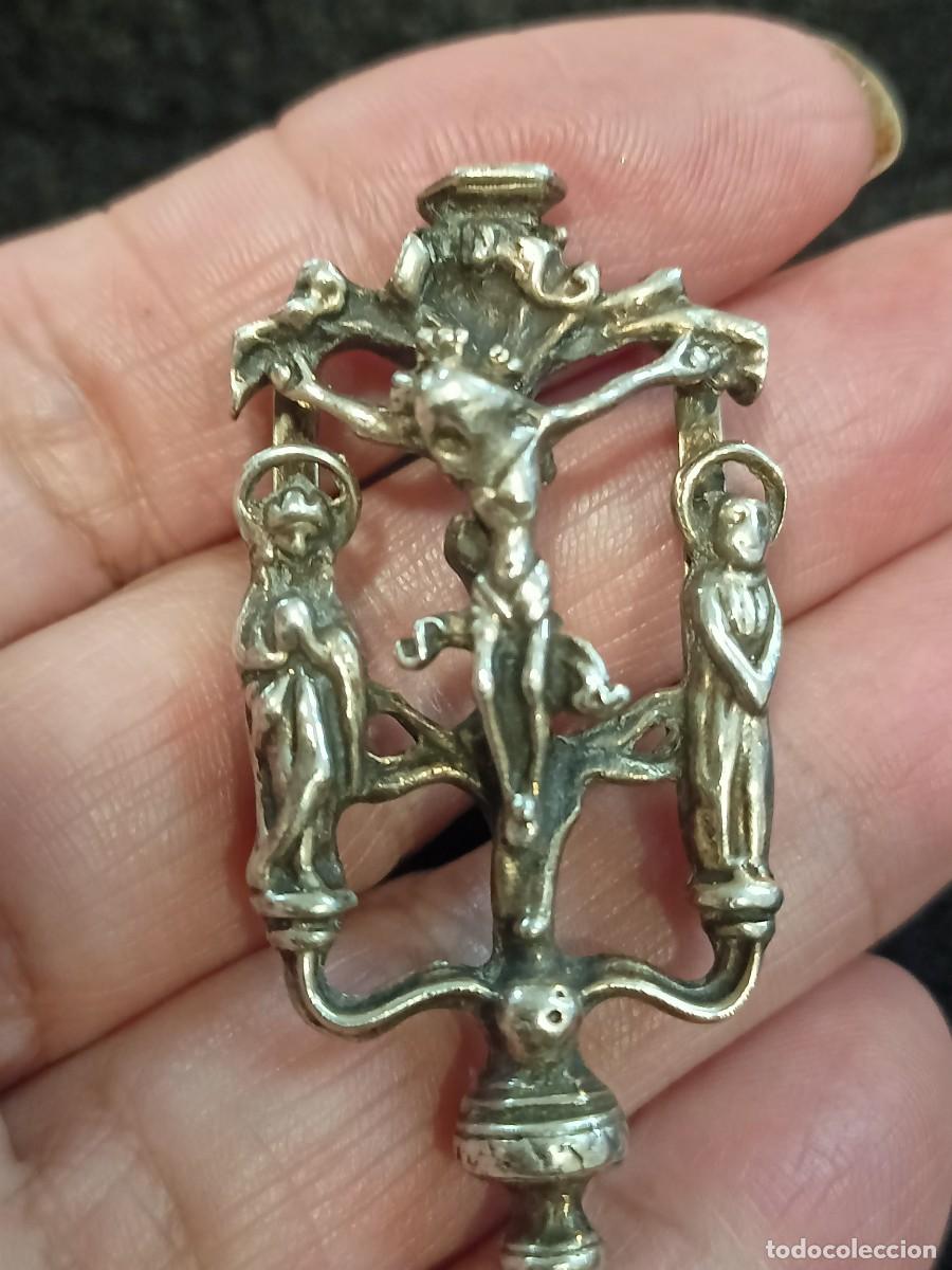 Antig&uuml;edades: Hebilla, calvario en plata S. 19. REF-4746. Ca4 - Foto 4