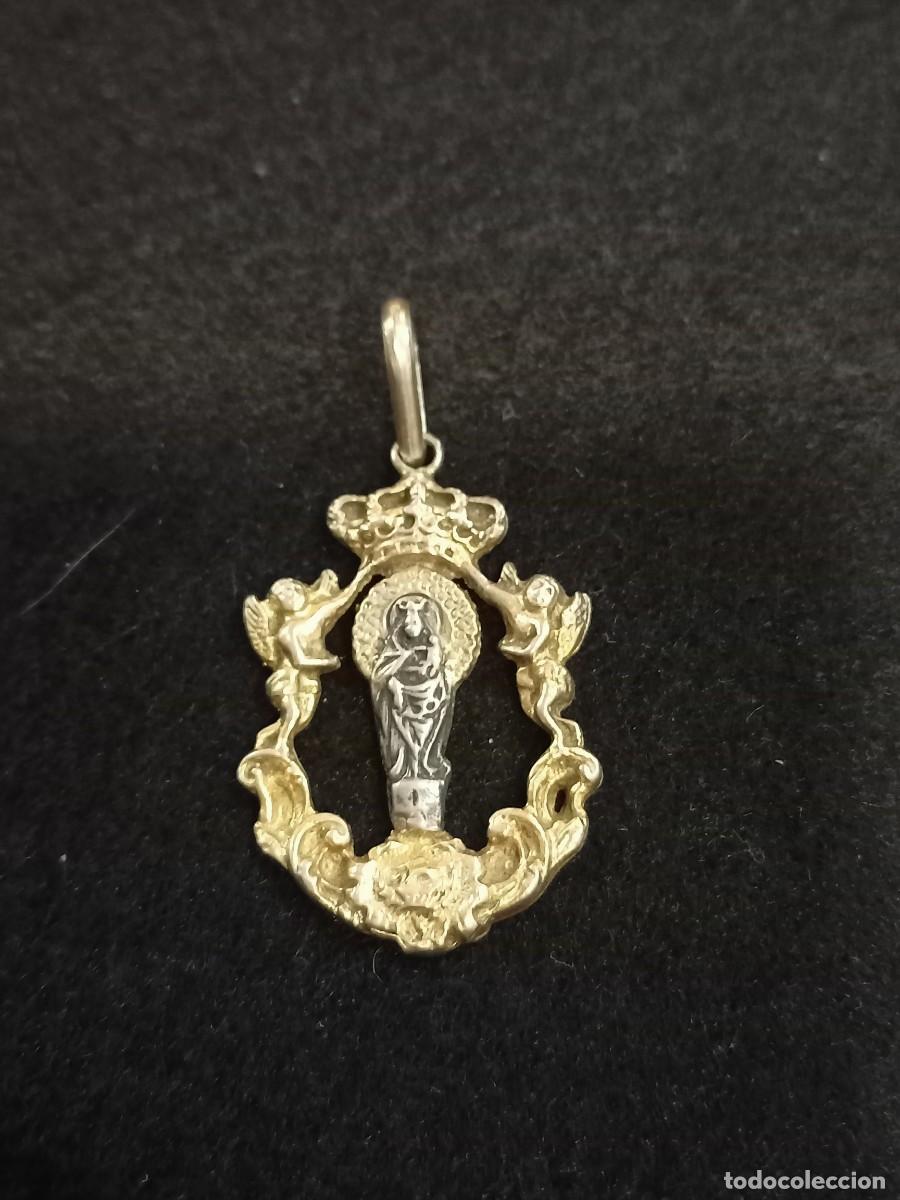 Antig&uuml;edades: Medalla de la Virgen. Plata 925. REF-1458 - Foto 1