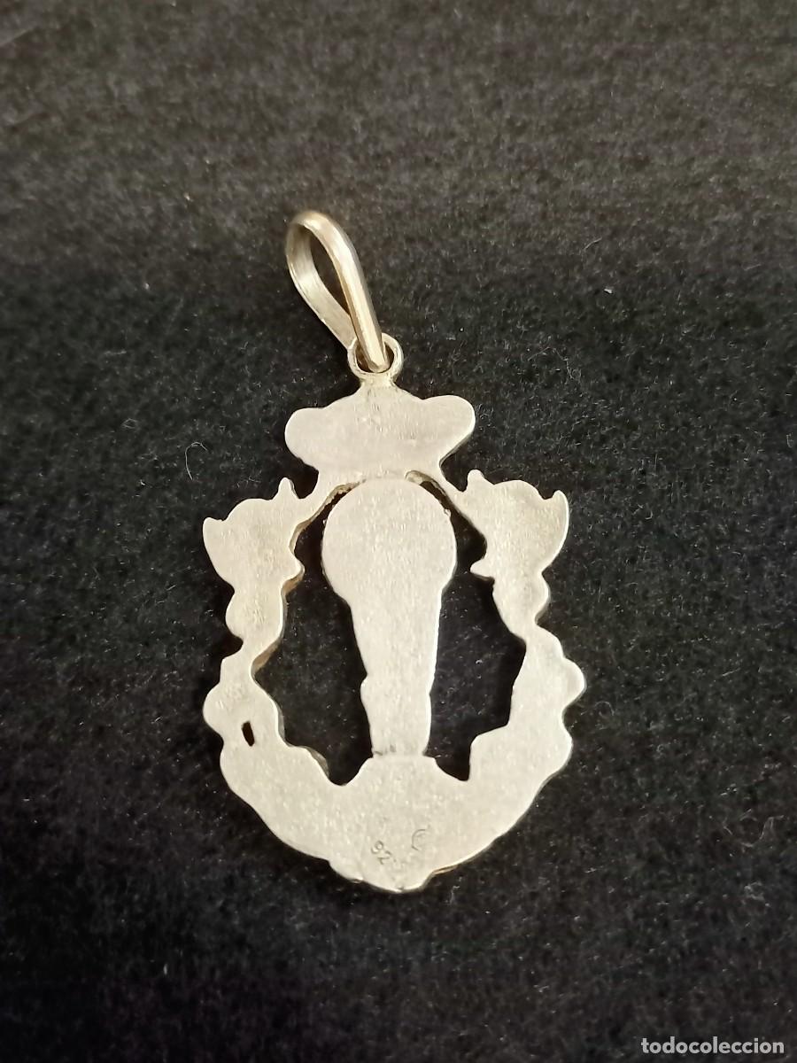 Antig&uuml;edades: Medalla de la Virgen. Plata 925. REF-1458 - Foto 2