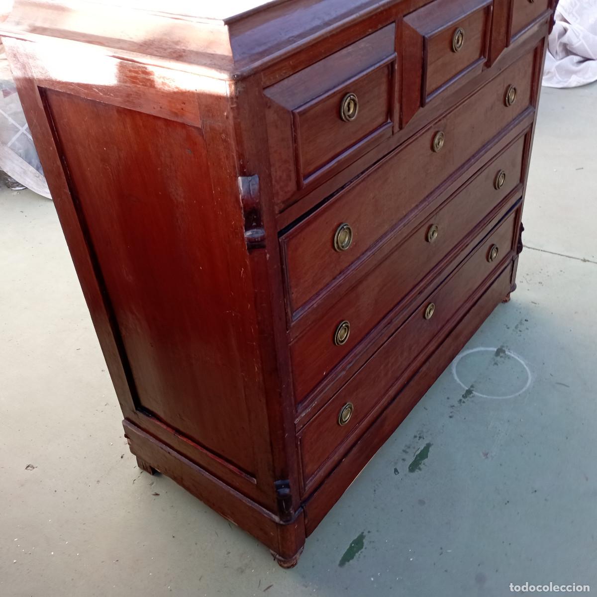 Antig&uuml;edades: comoda de caoba antigua - Foto 2