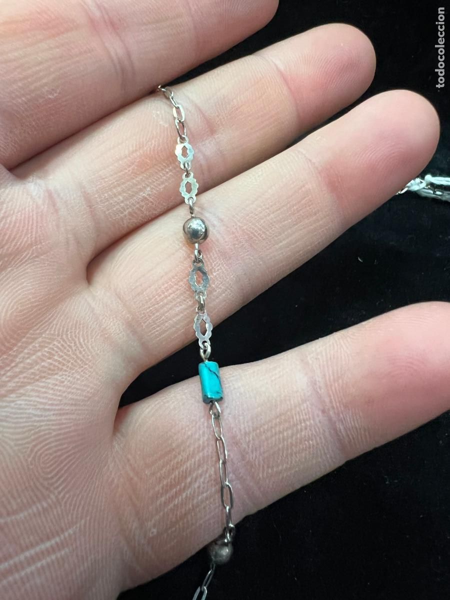 Antig&uuml;edades: CADENA DE PLATA - MEDIDA ABIERTA 49 CM - Foto 5