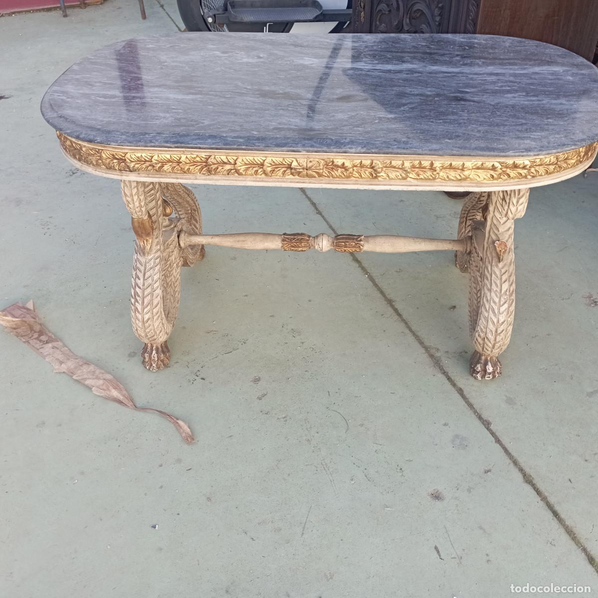 Antig&uuml;edades: mesa baja policromado - Foto 1