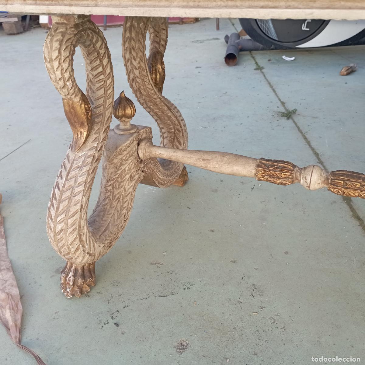 Antig&uuml;edades: mesa baja policromado - Foto 2