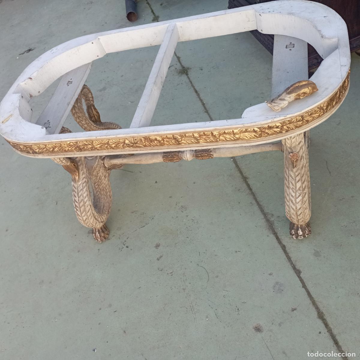 Antig&uuml;edades: mesa baja policromado - Foto 4