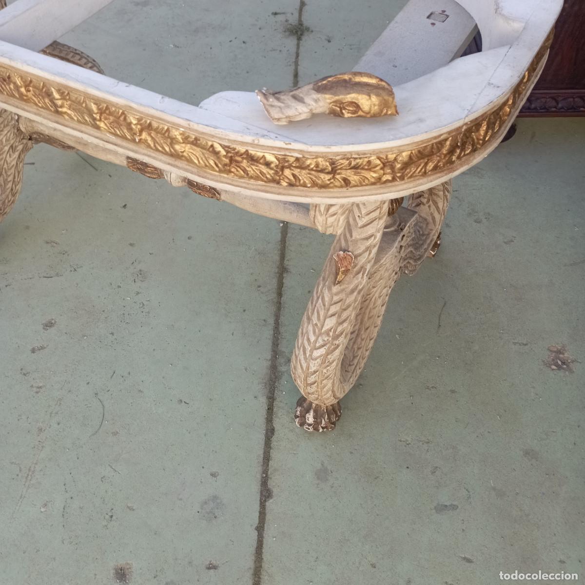 Antig&uuml;edades: mesa baja policromado - Foto 5