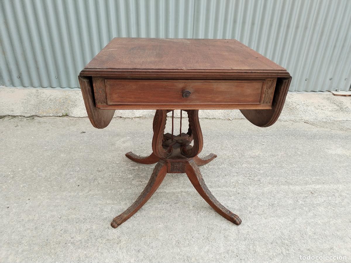 Antig&uuml;edades: mesa de alas - Foto 1