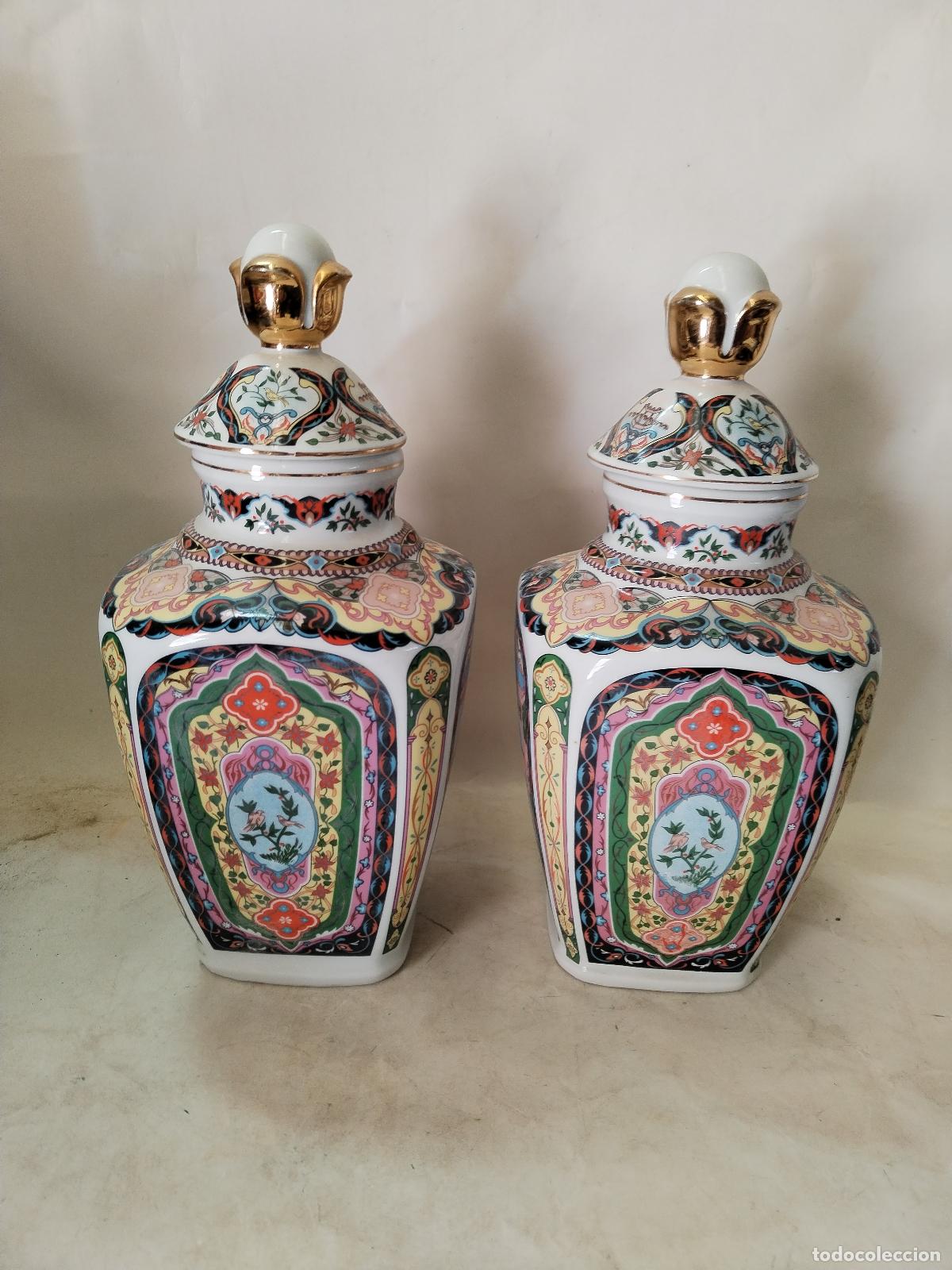 Antig&uuml;edades: 2 jarrones urnas tibor marca sambo - Foto 3