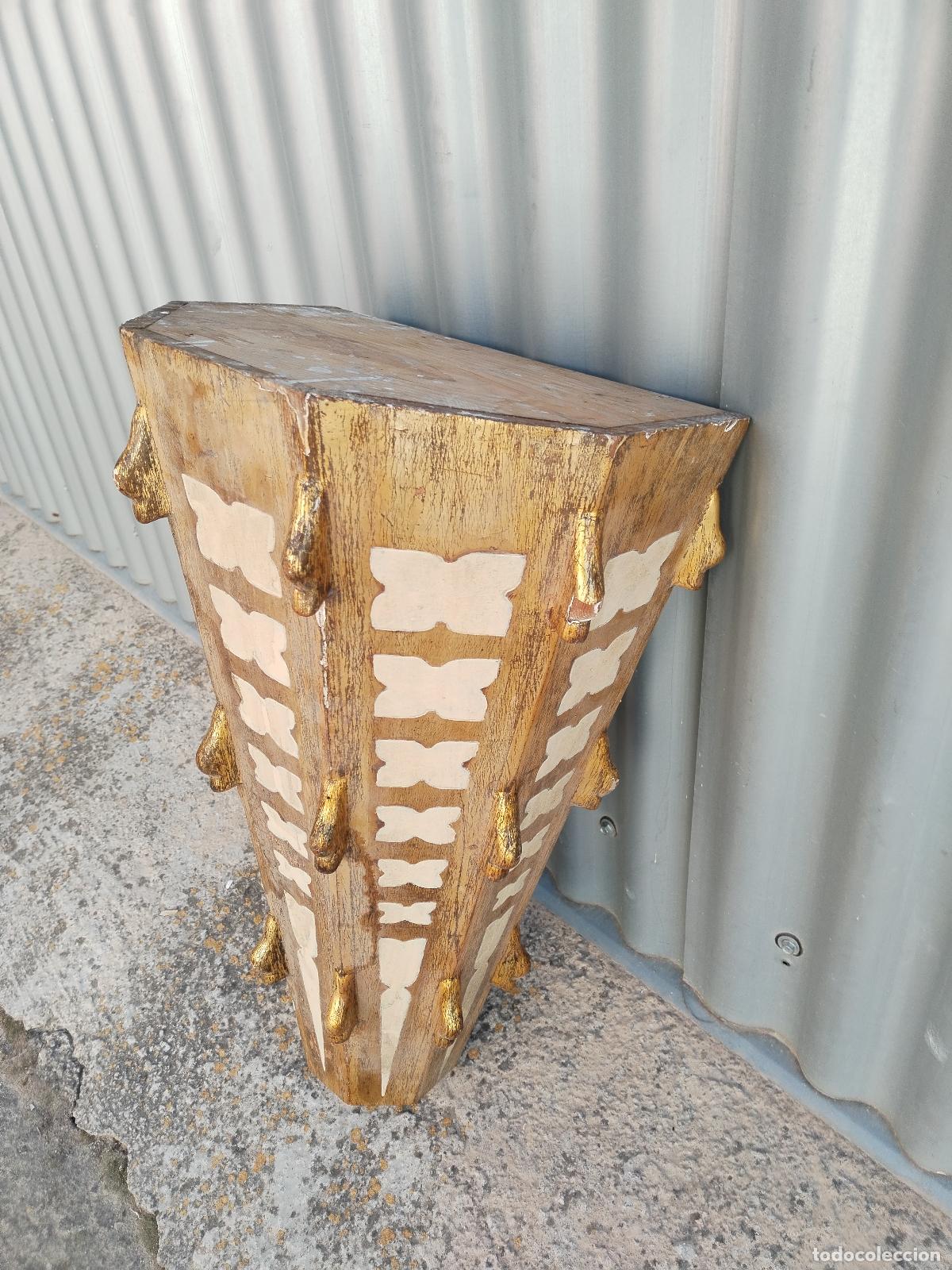 Antig&uuml;edades: antigua mensula de madera - Foto 2