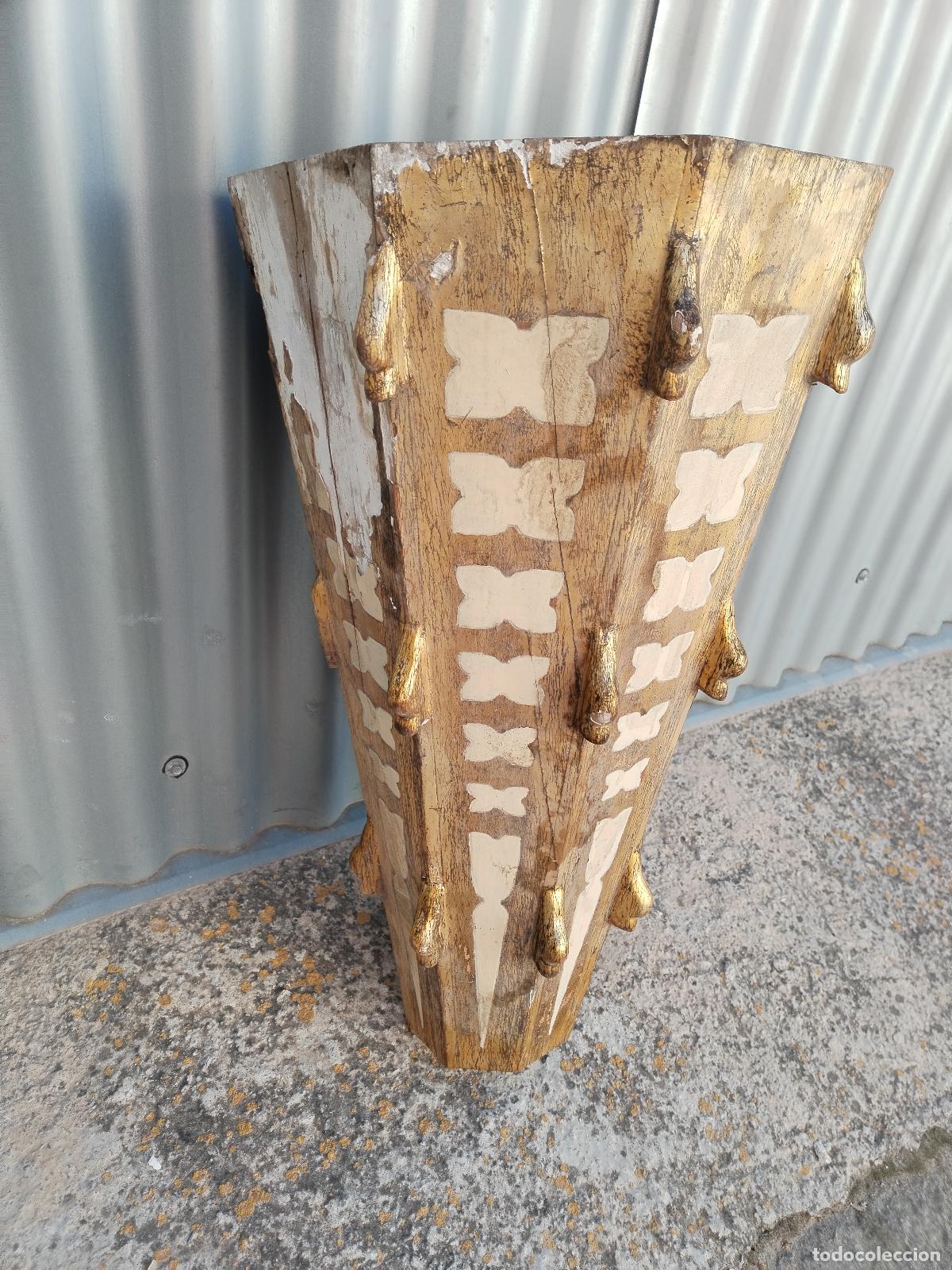 Antig&uuml;edades: antigua mensula de madera - Foto 3
