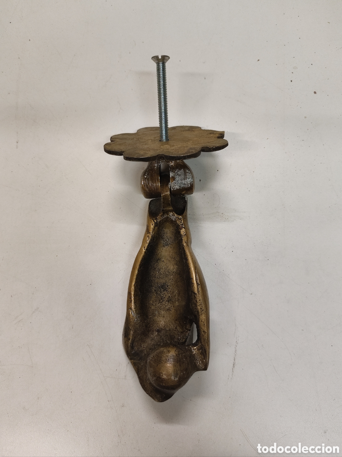 Antig&uuml;edades: Llamador Mano F&aacute;tima Bronce aldaba - Foto 6