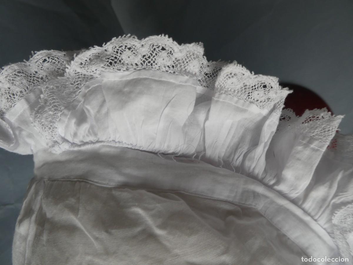 Antig&uuml;edades: ANTIGUO GORRO CON ENCAJE PPIO.S.XX - Foto 2